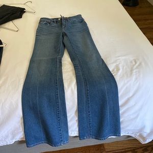 Flea market flare; 33” inseam